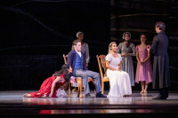 Christine Rocas, Greig Matthews, Amanda Assucena and company in the Joffrey Ballet's "Jane Eyre" at the Auditorium Theatre.