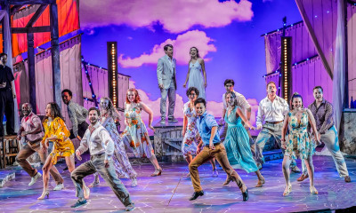The cast of 'Mamma Mia!' at Drury Lane Theatre through April 14th