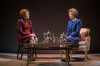 Mary Beth Fisher plays Raisa Gorbachev (left) with Deanna Dunagan who plays Nancy Reagan